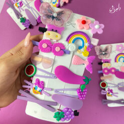 پک گیره مو بنفش