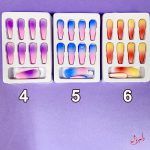 ناخن مصنوعی دورنگ ۱۲ عددی