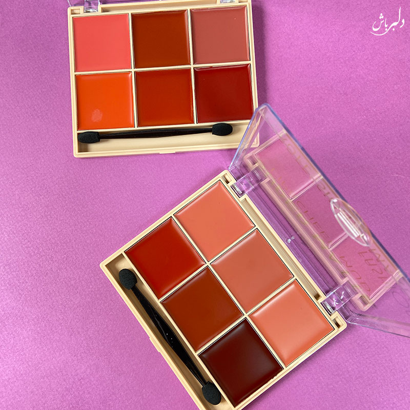 پالت ۶ عددی رژلب و گونه (حراج)