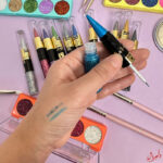 خط چشم و سرمه رنگی دوطرفه
