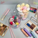 استند استوانه ای دوقلو شفاف