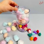استند دایره ای دوطبقه شفاف