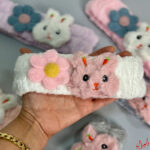 هدبند خرگوشی گل دار