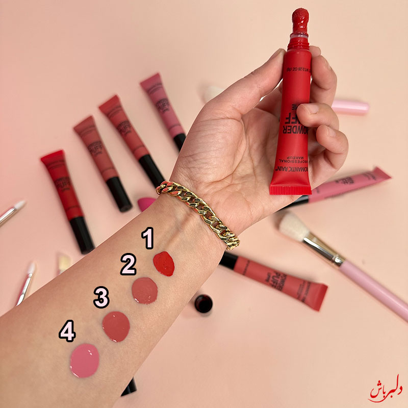 رژلب و رژگونه پددار