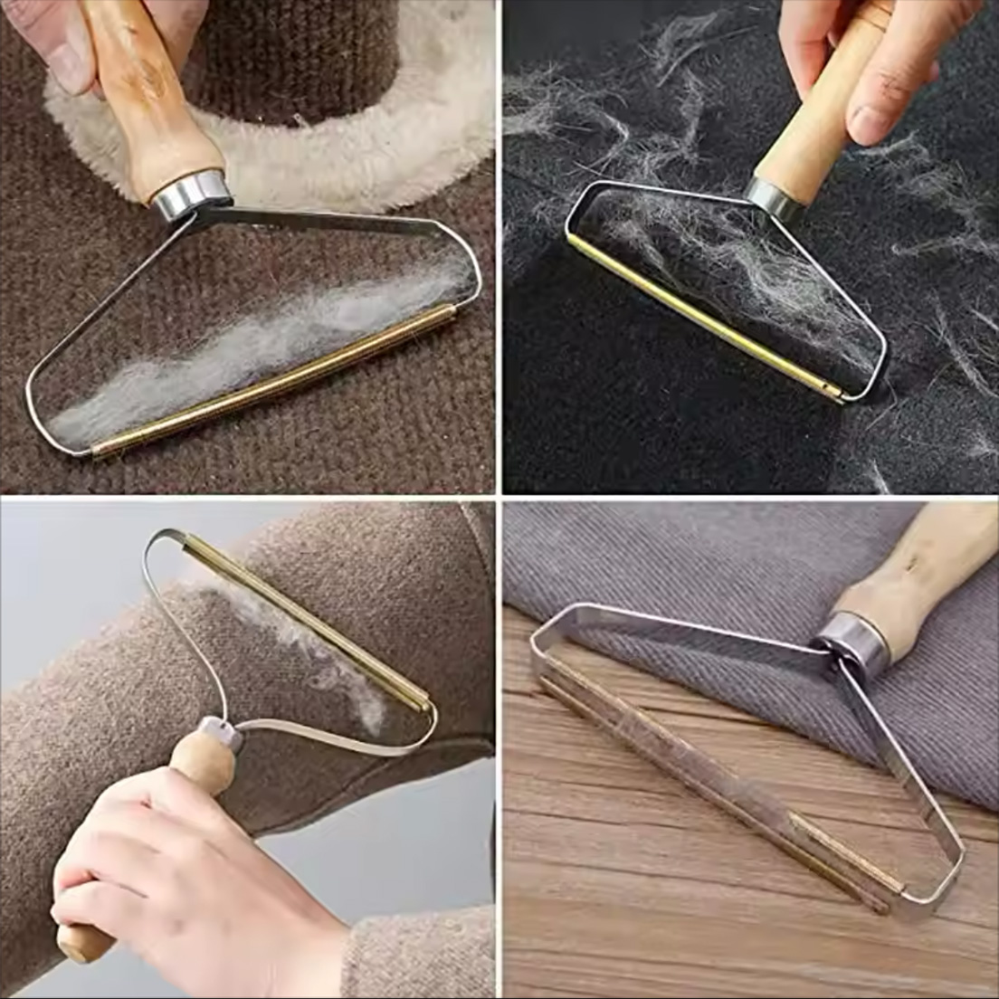 پرزگیر دسته چوبی