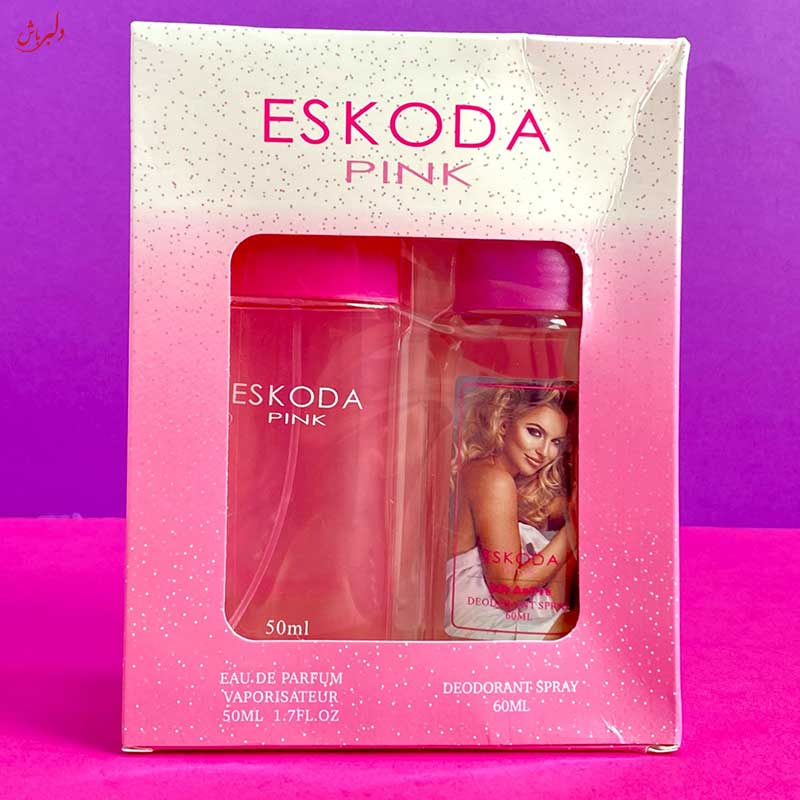 ست مام رول و عطر eskoda pink